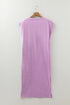 Mineral Wash Pocketed H Line Long T Shirt Dress