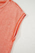 Mineral Wash Pocketed H Line Long T Shirt Dress