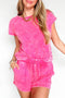 Mineral Wash Pure Cotton Matching Short Set
