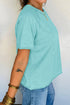 Mineral Wash Raglan Sleeve Boxy Fit Cropped Tee