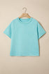 Mineral Wash Raglan Sleeve Boxy Fit Cropped Tee
