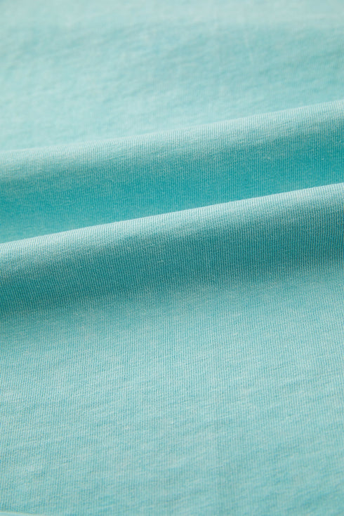 Mineral Wash Raglan Sleeve Boxy Fit Cropped Tee