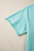 Mineral Wash Raglan Sleeve Boxy Fit Cropped Tee
