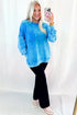 Mineral Wash Raw Edge Pocket Oversized Sweatshirt
