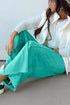 Mineral Wash Raw Hem Wide Leg Drawstring Pants