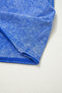 Mineral Wash Raw Seam Lace Sleeve Cotton Tee