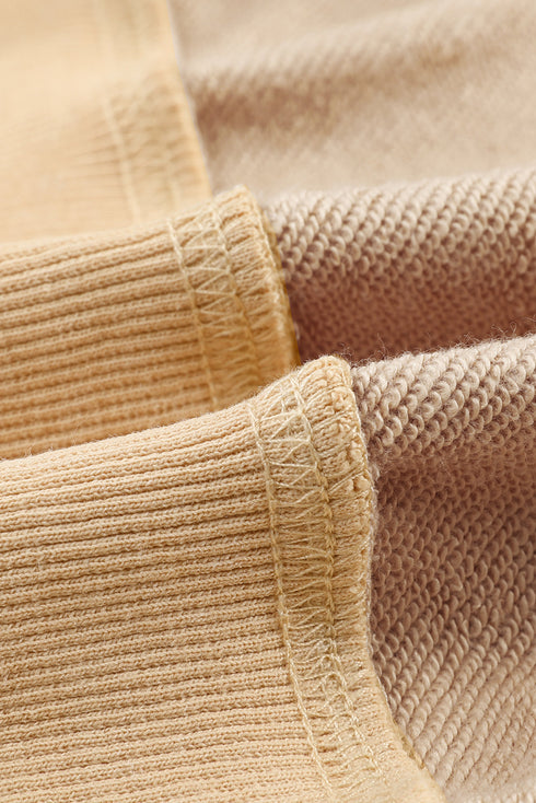 Mineral Wash Ribbed Trim Oversized Tunic Sweatshirt