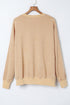 Mineral Wash Ribbed Trim Oversized Tunic Sweatshirt