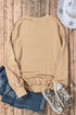 Mineral Wash Ribbed Trim Oversized Tunic Sweatshirt