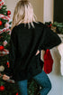 Mineral Wash Sequin Pumpkin Patch Oversized Pullover Sweatshirt
