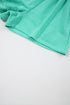 Mineral Wash Short Sleeve Drawstring Cutout Back Romper