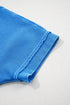 Mineral Wash Star Print Mesh Patchwork Tee