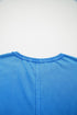 Mineral Wash Star Print Mesh Patchwork Tee