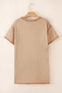 Mineral Wash Stud Beaded Star Graphic Pocketed T Shirt Dress
