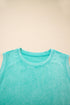 Mineral Wash Tank Top Split Skirt Two Piece Dress