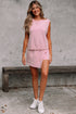 Mineral Wash Tank Top Split Skirt Two Piece Dress