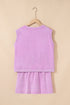 Mineral Wash Tank Top Split Skirt Two Piece Dress