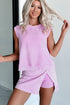Mineral Wash Tank Top Split Skirt Two Piece Dress