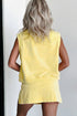 Mineral Wash Tank Top Split Skirt Two Piece Dress
