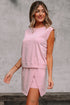 Mineral Wash Tank Top Split Skirt Two Piece Dress
