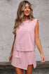 Mineral Wash Tank Top Split Skirt Two Piece Dress
