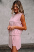Mineral Wash Tank Top Split Skirt Two Piece Dress