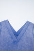 Mineral Wash V Neck Sleeveless Pocketed Loose Romper