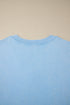 Mineral Wash V Neck Tee And Matching Skort Set