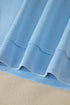 Mineral Wash V Neck Tee And Matching Skort Set