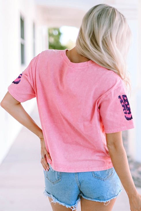 Mineral Wash Western Boot Graphic Pocket Tee