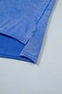 Mineral Washed Star Patchwork Notched Neck Tee