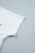Mineral Washed Star Patchwork Notched Neck Tee