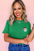 Mini Santa Embroidered Chest Detail Graphic Tee