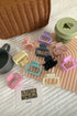 Minimalist Frosted Matte Rectangular Cut Out Hair Claw Clip