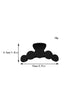 Minimalist Geometric Loop Frosted Matte Hair Claw Clip