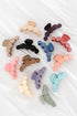 Minimalist Geometric Loop Frosted Matte Hair Claw Clip