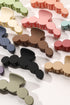 Minimalist Geometric Loop Frosted Matte Hair Claw Clip