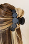 Minimalist Geometric Loop Frosted Matte Hair Claw Clip