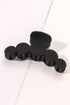 Minimalist Geometric Loop Frosted Matte Hair Claw Clip
