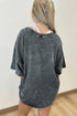 Minimalist Mineral Washed Pure Cotton Casual Tee