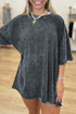 Minimalist Mineral Washed Pure Cotton Casual Tee