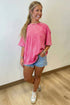 Minimalist Mineral Washed Pure Cotton Casual Tee