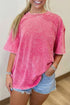 Minimalist Mineral Washed Pure Cotton Casual Tee