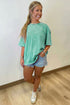 Minimalist Mineral Washed Pure Cotton Casual Tee