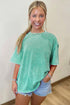 Minimalist Mineral Washed Pure Cotton Casual Tee