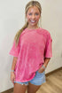 Minimalist Mineral Washed Pure Cotton Casual Tee