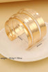 Minimalist Multi Row Open Structure Alloy Bangle