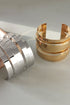 Minimalist Multi Row Open Structure Alloy Bangle