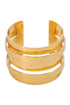 Minimalist Multi Row Open Structure Alloy Bangle