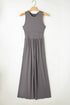 Minimalist Sleeveless Cinched Waist Wide Leg Jumpsuit